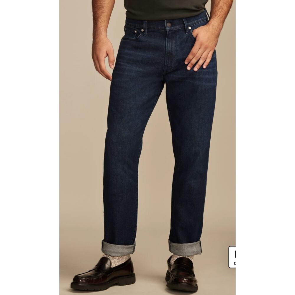 Lucky Brand 410 Athletic Straight Jean Stretch Cashmere Blue Men's 38x32